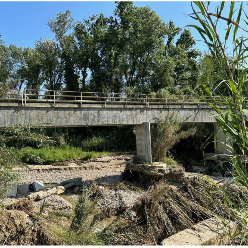 Castel di Lama (Ap): intervento urgente sul ponte-canale da parte del Consorzio di Bonifica